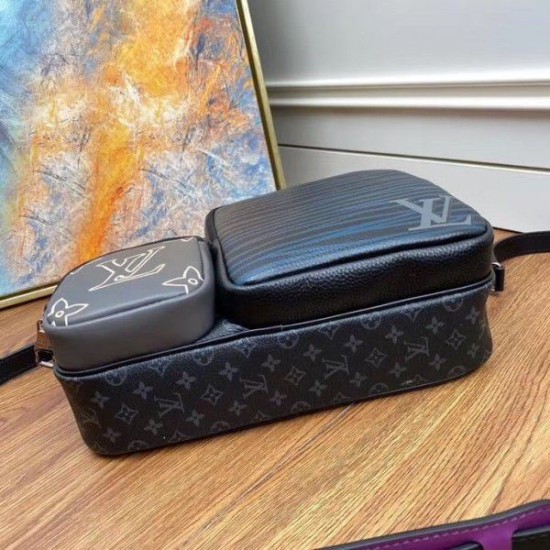 Replica Louis Vuitton Messenger Multipocket Monogram Eclipse M45457