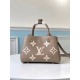 Replica Louis Vuitton Montaigne BB Bag In Tourterelle Gray Leather M45489