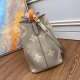 Replica Louis Vuitton NeoNoe MM Bag In Tourterelle Gray Leather M45555