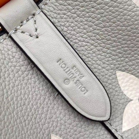 Replica Louis Vuitton NeoNoe MM Bag In Tourterelle Gray Leather M45555