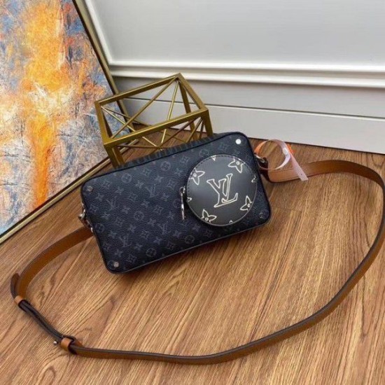 Fake Louis Vuitton Volga On Strap Monogram Eclipse M69688 Replica