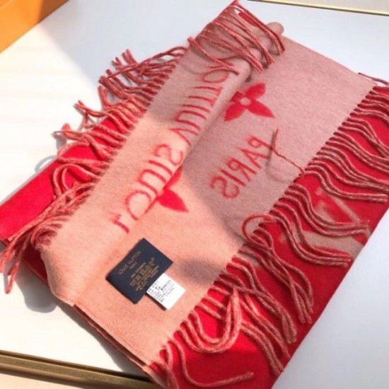 Replica Louis Vuitton Red Reykjavik Scarf M70813