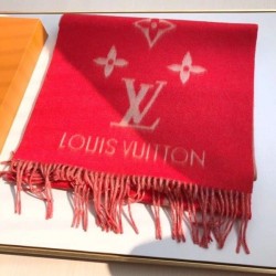 Replica Louis Vuitton Red Reykjavik Scarf M70813