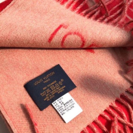 Replica Louis Vuitton Red Reykjavik Scarf M70813