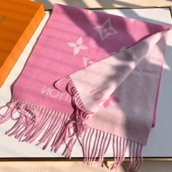 Replica Louis Vuitton Pink Reykjavik Scarf M76066