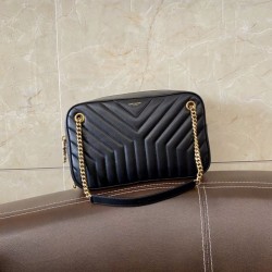 Replica YSL Saint Laurent Joan Camera Bag Black