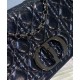 Replica Christian Dior Medium Dior Caro Bag Black Replica Christian Dior Medium Dior Caro Bag Black
