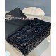 Replica Christian Dior Medium Dior Caro Bag Black Replica Christian Dior Medium Dior Caro Bag Black