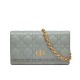 Fake Christian Dior Caro Belt Pouch With Chain Bag Gray Replica Replica Christian Dior Caro Belt Pouch With Chain Bag Gray