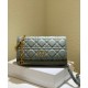 Fake Christian Dior Caro Belt Pouch With Chain Bag Gray Replica Replica Christian Dior Caro Belt Pouch With Chain Bag Gray