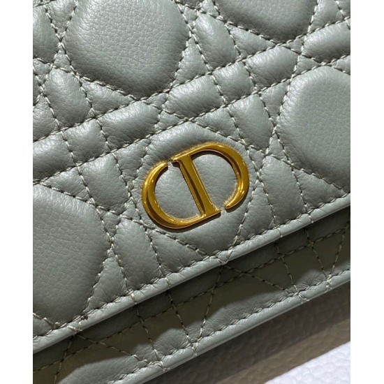Fake Christian Dior Caro Belt Pouch With Chain Bag Gray Replica Replica Christian Dior Caro Belt Pouch With Chain Bag Gray