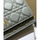 Fake Christian Dior Caro Belt Pouch With Chain Bag Gray Replica Replica Christian Dior Caro Belt Pouch With Chain Bag Gray