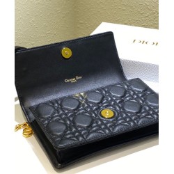 Replica Christian Dior Caro Belt Pouch With Chain Bag Black Fake Christian Dior Caro Belt Pouch With Chain Bag Black Replica