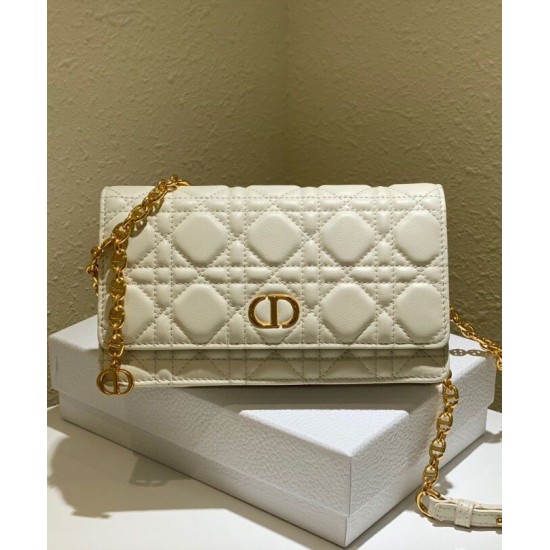 Replica Christian Dior Caro Belt Pouch With Chain Bag Cream Replica Christian Dior Caro Belt Pouch With Chain Bag Cream