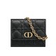 Fake Christian Dior Mini Caro Pouch With Chain Black Replica Replica Christian Dior Mini Caro Pouch With Chain Black