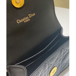 Fake Christian Dior Mini Caro Pouch With Chain Black Replica Replica Christian Dior Mini Caro Pouch With Chain Black