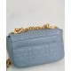 Fake Christian Dior Micro Dior Caro Bag Blue Replica Replica Christian Dior Micro Dior Caro Bag Blue