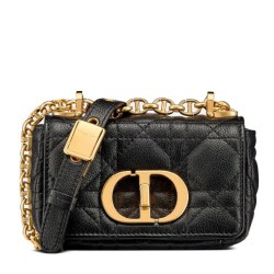 Replica Christian Dior Micro Dior Caro Bag Black