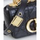 Replica Christian Dior Micro Dior Caro Bag Black Replica Christian Dior Micro Dior Caro Bag Black