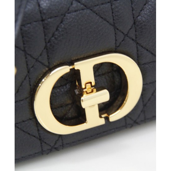 Replica Christian Dior Micro Dior Caro Bag Black Replica Christian Dior Micro Dior Caro Bag Black