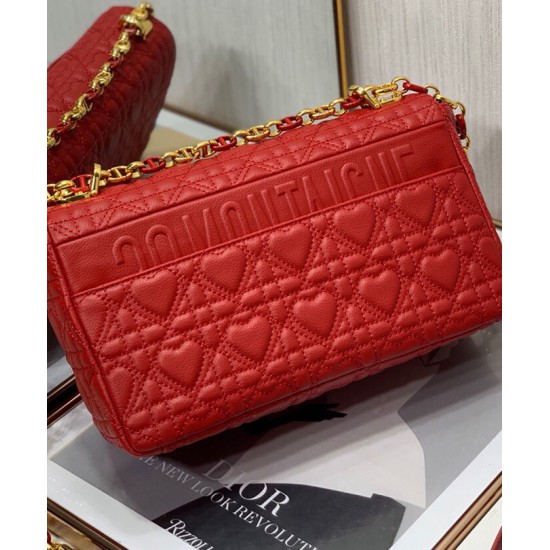 Replica Christian Dior Medium Dioramour Dior Caro Bag Red Fake Christian Dior Medium Dioramour Dior Caro Bag Red Replica