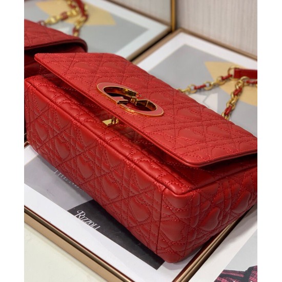 Replica Christian Dior Medium Dioramour Dior Caro Bag Red Fake Christian Dior Medium Dioramour Dior Caro Bag Red Replica