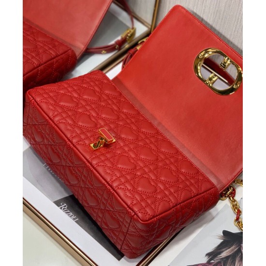 Replica Christian Dior Medium Dioramour Dior Caro Bag Red Fake Christian Dior Medium Dioramour Dior Caro Bag Red Replica