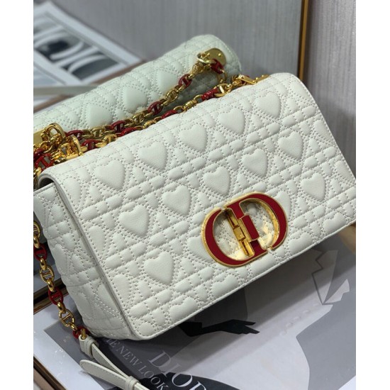 Replica Christian Dior Medium Dioramour Dior Caro Bag White Fake Christian Dior Medium Dioramour Dior Caro Bag White Replica