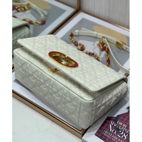 Replica Christian Dior Medium Dioramour Dior Caro Bag White Fake Christian Dior Medium Dioramour Dior Caro Bag White Replica