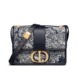 Replica Christian Dior 30 Montaigne Bag Dark Blue