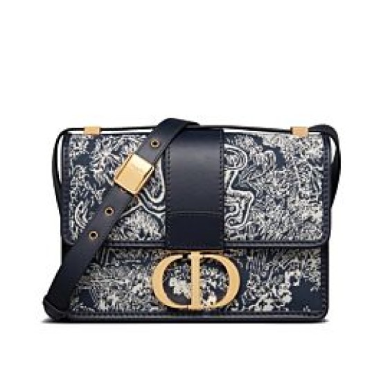 Replica Christian Dior 30 Montaigne Bag Dark Blue Replica Christian Dior 30 Montaigne Bag Dark Blue
