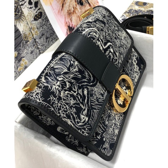Replica Christian Dior 30 Montaigne Bag Dark Blue Replica Christian Dior 30 Montaigne Bag Dark Blue