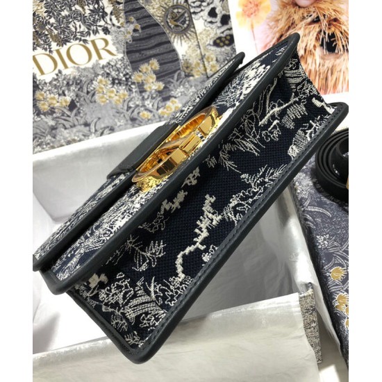 Replica Christian Dior 30 Montaigne Bag Dark Blue Replica Christian Dior 30 Montaigne Bag Dark Blue