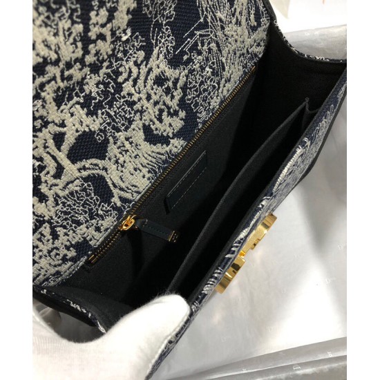 Replica Christian Dior 30 Montaigne Bag Dark Blue Replica Christian Dior 30 Montaigne Bag Dark Blue