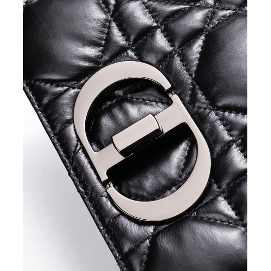 Replica Christian Dior Large Dior Caro Bag Black Replica Christian Dior Large Dior Caro Bag Black