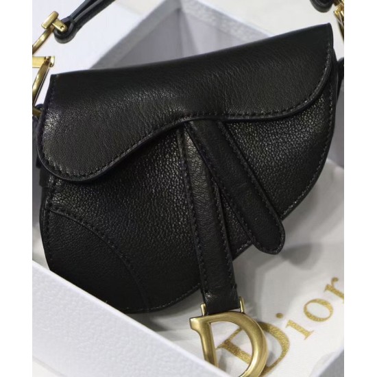 Fake Christian Dior Micro Saddle Bag Black Replica Fake Christian Dior Micro Saddle Bag Black Replica