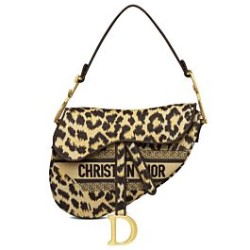 Fake Christian Dior Saddle Bag Coffee Replica