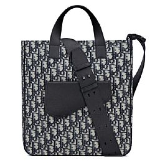 Replica Christian Dior Saddle Tote Bag With Shoulder Strap Dark Blue Replica Christian Dior Saddle Tote Bag With Shoulder Strap Dark Blue