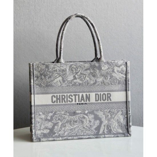 Replica Christian Dior Small Dior Book Tote Gray Fake Christian Dior Small Dior Book Tote Gray Replica