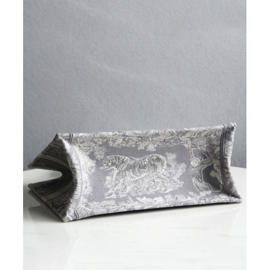 Replica Christian Dior Small Dior Book Tote Gray Fake Christian Dior Small Dior Book Tote Gray Replica