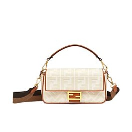 Replica Baguette FF Canvas Bag 8BR600 Cream Replica Baguette FF Canvas Bag 8BR600 Cream