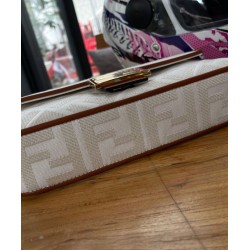 Replica Baguette FF Canvas Bag 8BR600 Cream Replica Baguette FF Canvas Bag 8BR600 Cream