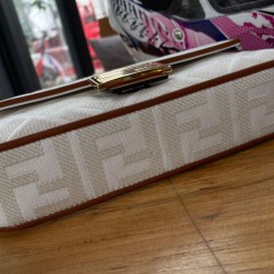Replica Baguette FF Canvas Bag 8BR600 Cream Replica Baguette FF Canvas Bag 8BR600 Cream