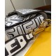 Fake Nappa Leather FF Print Bag Black Replica Replica Nappa Leather FF Print Bag Black