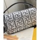 Fake Nappa Leather FF Print Bag Black Replica Replica Nappa Leather FF Print Bag Black