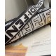 Fake Nappa Leather FF Print Bag Black Replica Replica Nappa Leather FF Print Bag Black