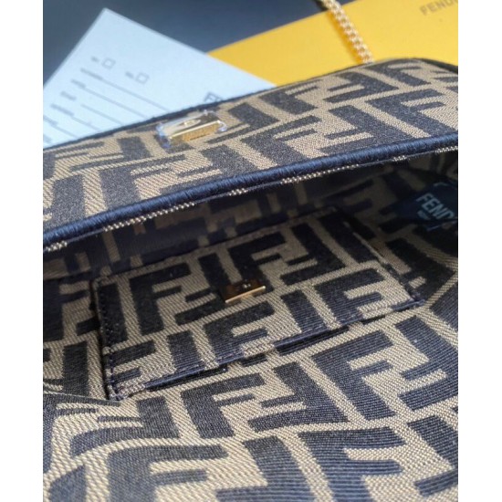 Replica Mini Baguette Fabric Bag 8BS0171 Coffee Fake Mini Baguette Fabric Bag 8BS0171 Coffee Replica