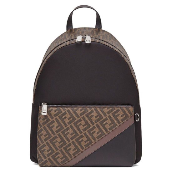 Fake Nylon Backpack 7VZ042 Coffee Replica Fake Nylon Backpack 7VZ042 Coffee Replica