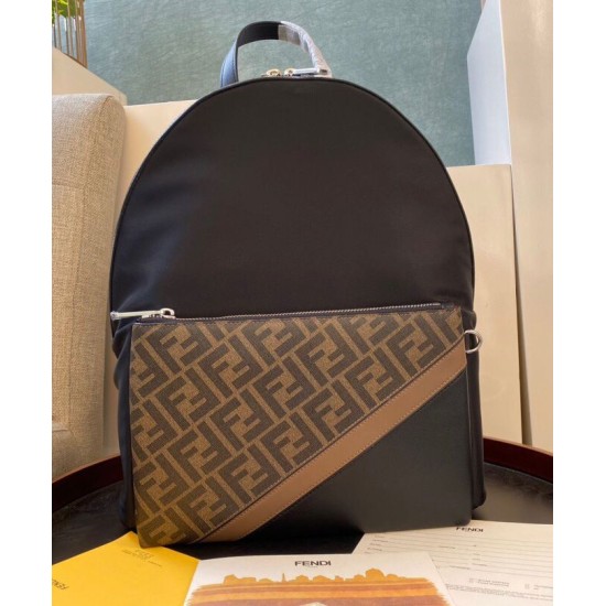Fake Nylon Backpack 7VZ042 Coffee Replica Fake Nylon Backpack 7VZ042 Coffee Replica