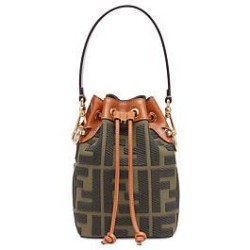Replica Mon Tresor Canvas Mini Bag 8BS010 Coffee